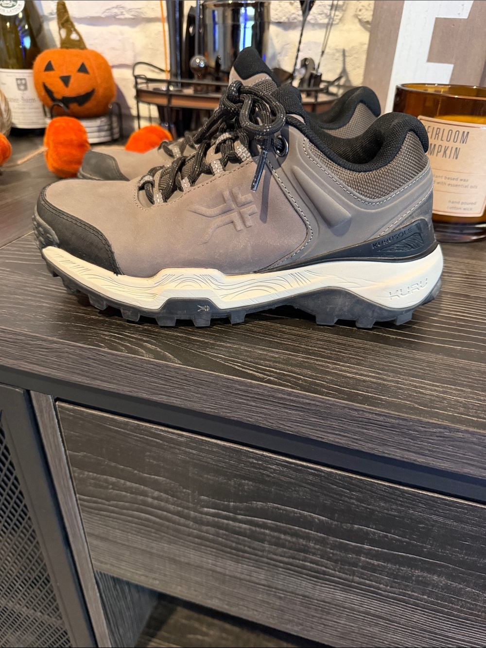 KURU Women's Gray and Black Trail Athletic Shoe